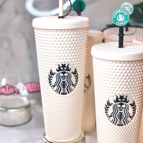 Custom 24oz Matte Cream Spooky Tumbler 🤍 - Picture 6 of 7